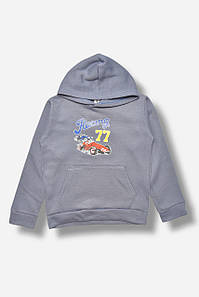 Світшот дитячий для хлопчика на флісі сірого кольору 206000P