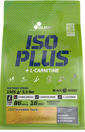 Ізотонік OLIMP Iso Plus + L-Carnitine 1,5 кг колу, фото 1