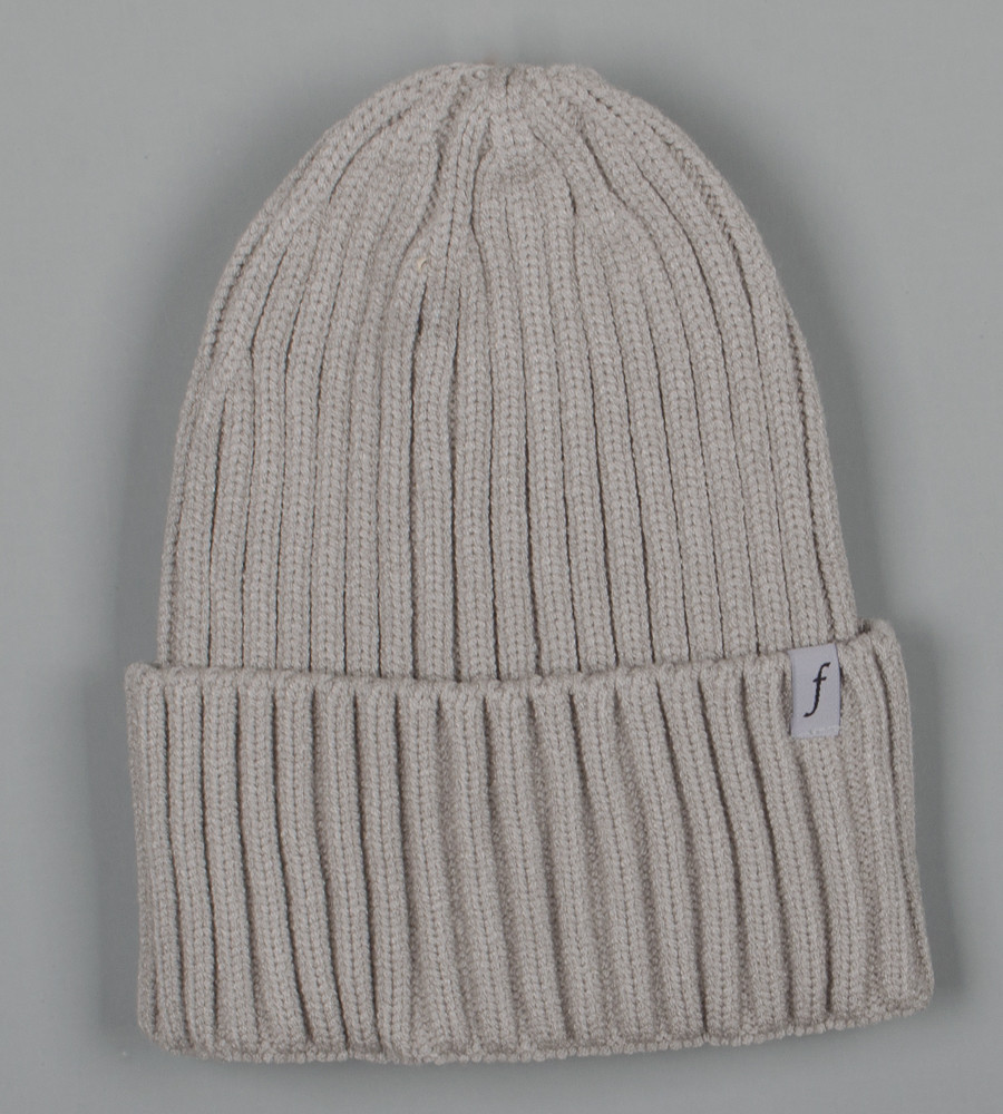 Кашемірова одинарна шапка з відворотом (240501), Сірий, фото 1