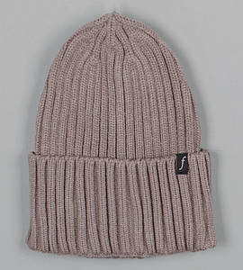 Кашемірова одинарна шапка з відворотом (240501), Капучино