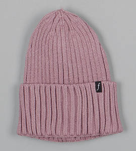 Кашемірова одинарна шапка з відворотом (240501), Т. Пудра