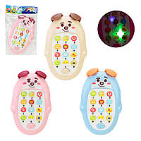 Іграшковий телефончик, мікс із 3 кольорів, р-р 13,8×3×8,8 см, паковання 18,8×11,9 см.