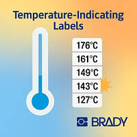 Температурні індикаторні етикетки Brady VisAlert™ 