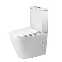 Унітаз-компакт Oleo TRN HL 62х37х82 см білий, без обідка з швидкознімним сидінням мікроліфт