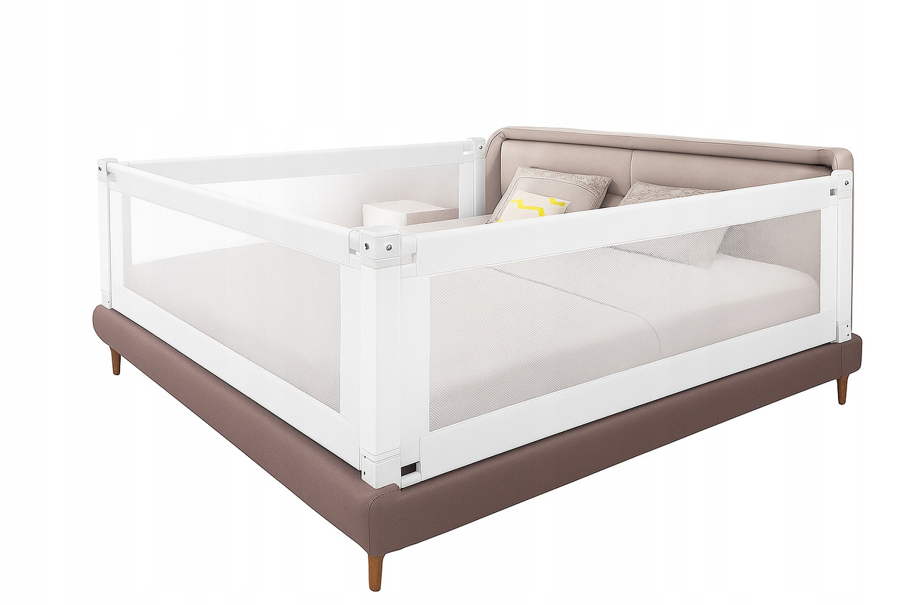Захисний бар'єр, огорожа, бортик для ліжка 200*180см. 3 сторони Lapchu