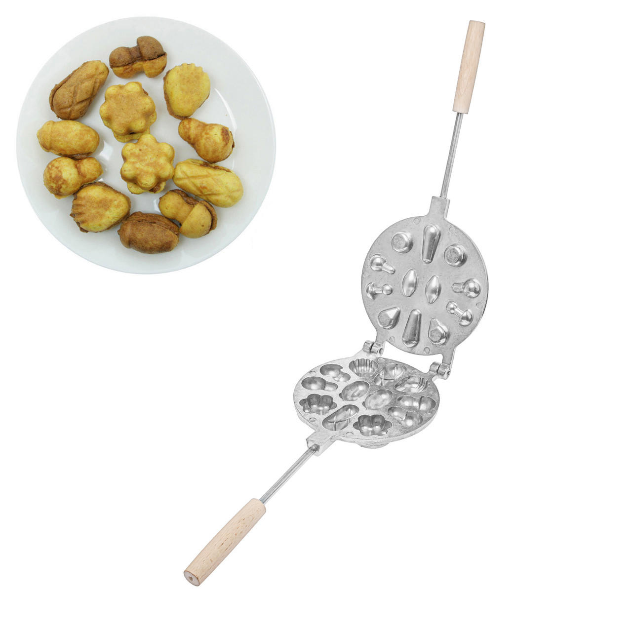 Форма для випічки горішків горішниця Асорті (велика), фото 1