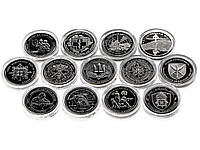 Набір монет НБУ ЗСУ Сили безпілотних систем ЗСУ, ДСНС, Національна поліція України, Національна гвардія, ППО