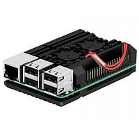 Радіатор алюмінієвий з кулерами для Raspberry Pi 4B ефективне охолодження та оптимізація роботи