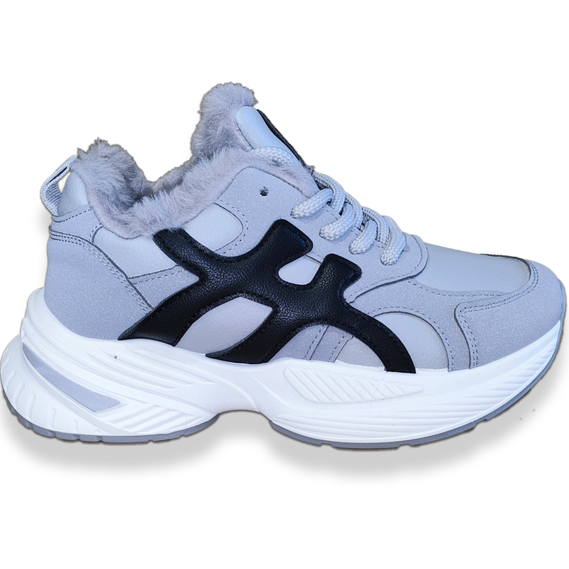 Жіночі Кросівки Horoso Термо Сірі Штучна замша Зима 36, арт. 53-36