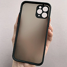 Чохол для iPhone 11 Pro чорний з логотипом Minecraft з принтом майнкрафт стів e02h, фото 2