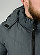 Чоловіча куртка Under Armour сіра спортивна утеплена зимова куртка з капюшоном, фото 6