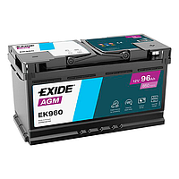 Акумулятор EXIDE START-STOP AGM 96Ah Єв (-/+) (850EN) (д353*ш175*в190) EK960