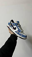 Чоловічі шкіряні кросівки Nike SB Dunk Low rally blue кросівки Найк СБ Данк