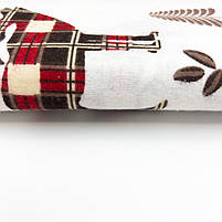 Фланель "Олені картаті червоні, коричневі" 240 см, фото 5