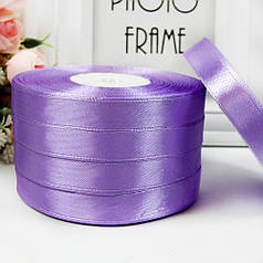 Атласна стрічка 1,2 см, №21 бузковий (рулон 33 м)