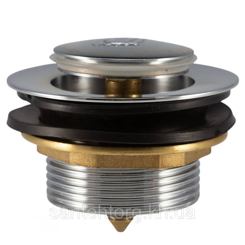 Донный клапан для душевых кабин и ванн 70 мм "Латунный, фото 1