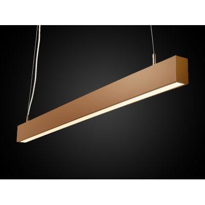 Світильник лінійний офісний підвісний LINEA-1000-S 31 Вт 4000K 3200лм SMD3535 CREE коричневий RAL1011TX 8792-4оф