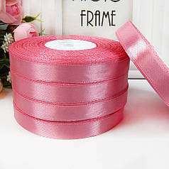 Атласна стрічка 1,2 см, №82 помадний (рулон 33 м)