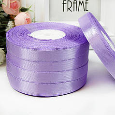 Атласна стрічка 1,2 см, №90 світло-бузковий (рулон 33 м)