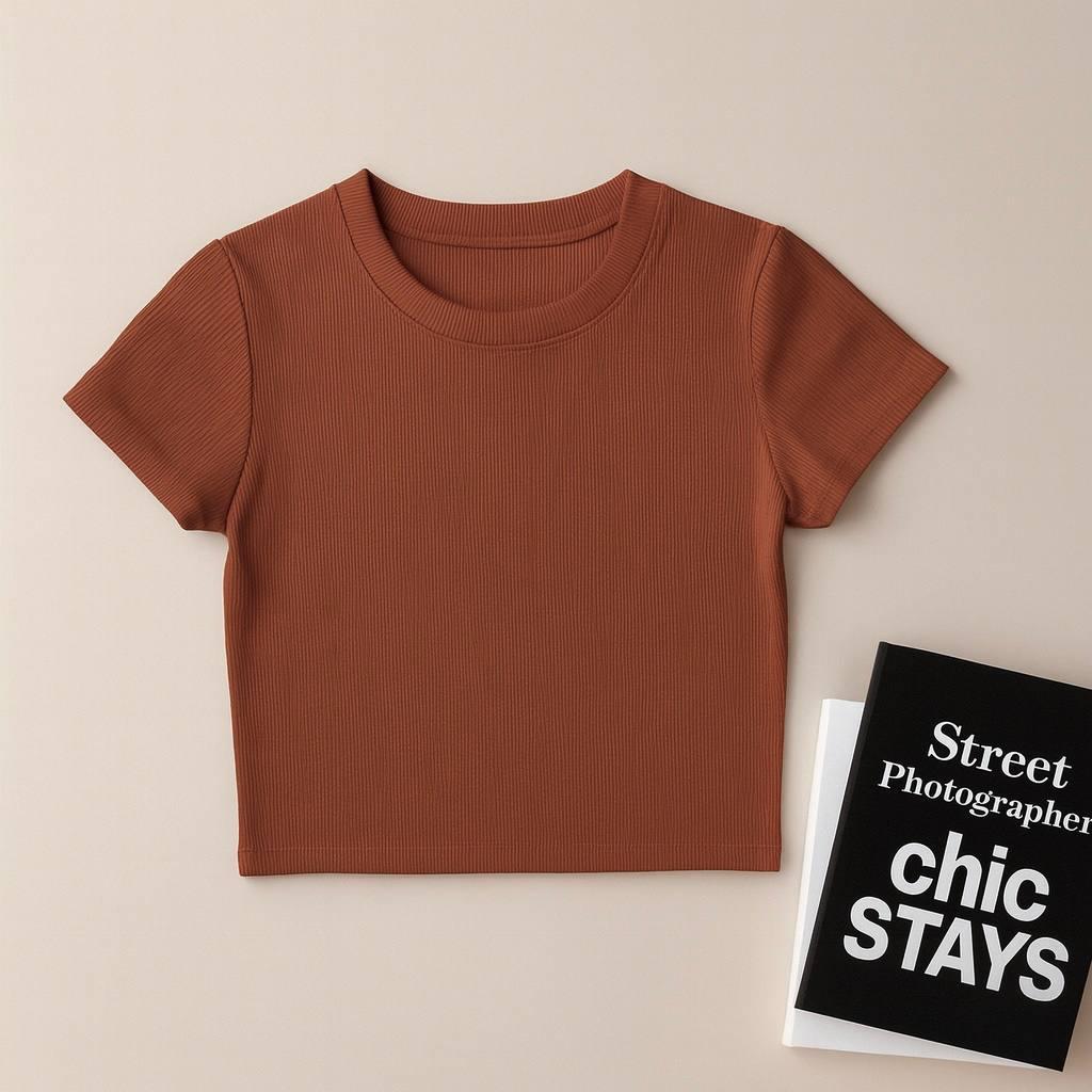 Жіночий топ у рубчик розмір S