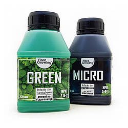 2 х 270 мл Green Kit набір добрив для зелені, мікрозелені і розсади