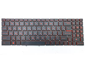 Клавіатура для ноутбука MSI GF66 MS-1582 GF76 GL76 MS-17L1 MS-17H3 (Черв підсвітка) ориг