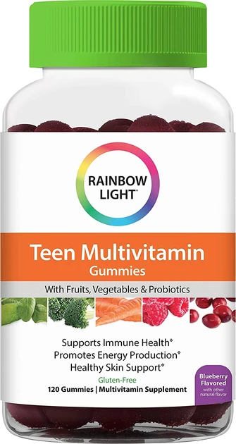 Вітаміни для підлітків Rainbow Light Teen Multivitamin Gummies 120 жув. таб. blueberry