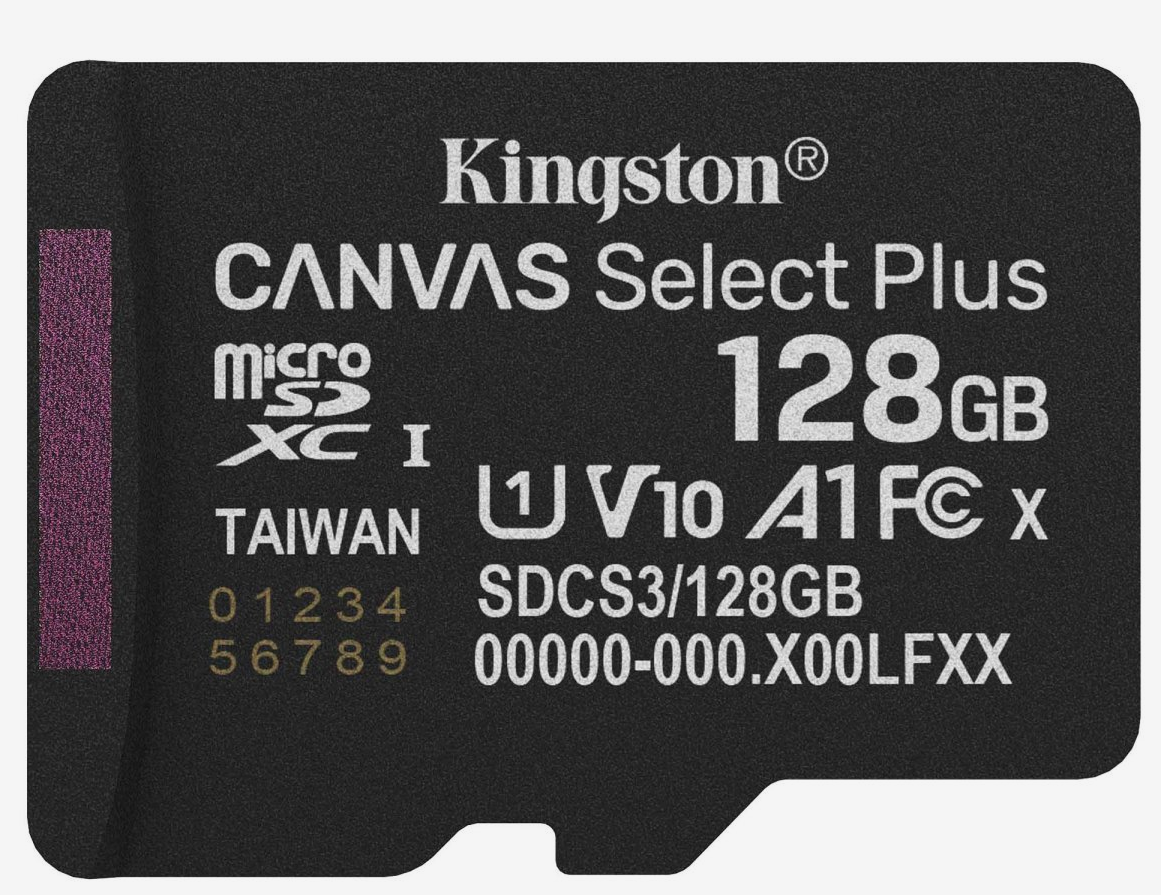 Карта пам'яті Kingston 128GB microSDXC Canvas Select Plus Gen3 (SDCS3/128GB)