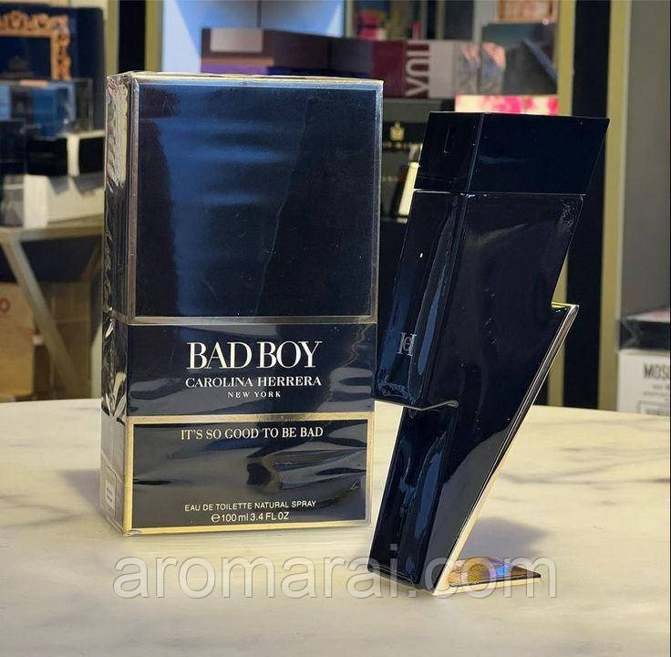 🔥 Стійка Чоловіча туалетна вода Carolina Herrera Bad Boy (Кароліна Херера Бед Бой) 100 мл. Пряно-східний аромат, фото 1