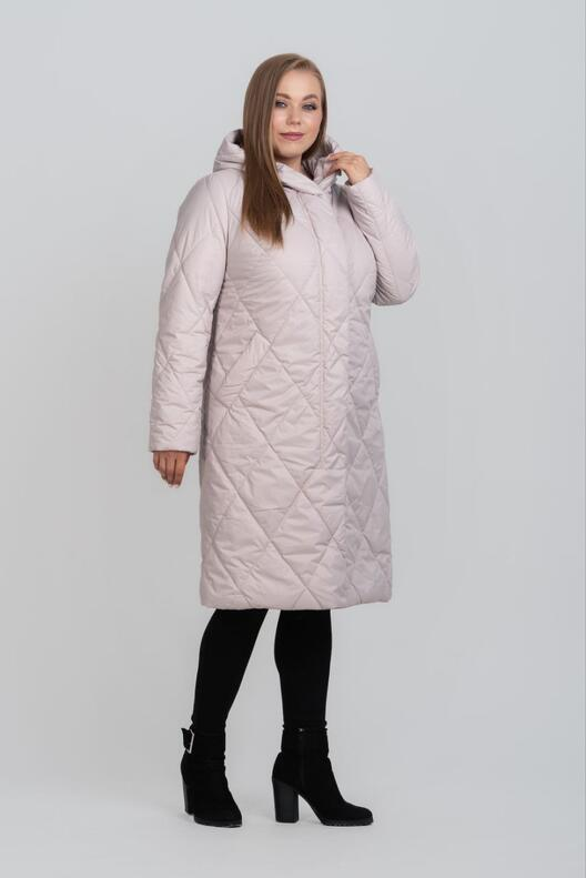 Пальто євро-зима з ромбоподібною стежкою М-1143, фото 1