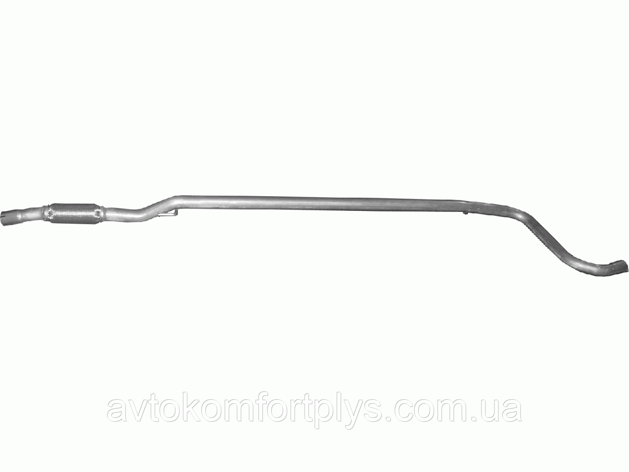 Вихлопна труба з гофрою Фіат Лінеа 1.3 турбодизель 2007 - 2018 рр, фото 1