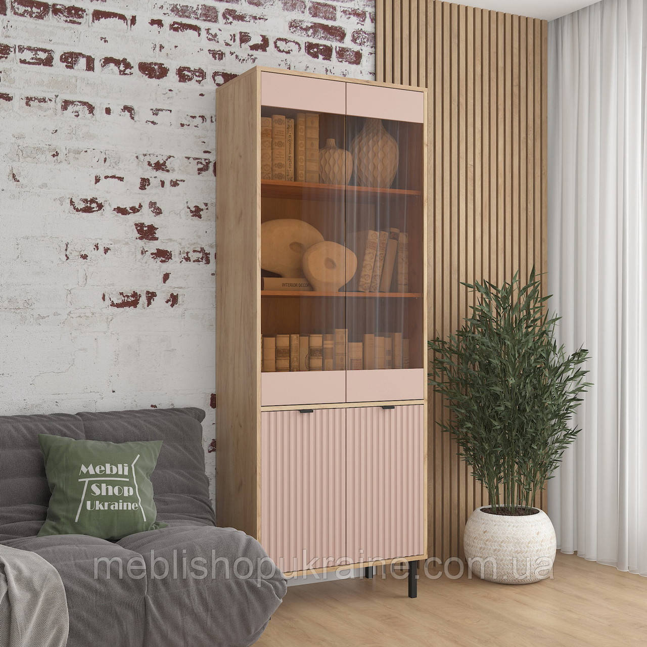 Пенал вітрина з тумбою, фото 1