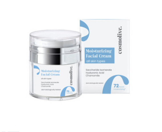 Зволожуючий крем для усіх типів шкіри обличчя COSMOLIVE, 50 мл, фото 1