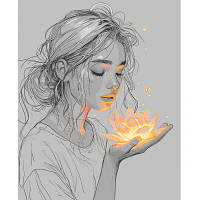 Картина за номерами з LED-підсвіткою для творчості та декору 40x50 см для дорослих і дітей SPICY