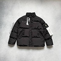 Зимний пуховик Stone Island Nylon Puffer Black Куртка Стон Айленд Мужская Черная