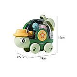 Іграшка для купання Черепаха з водяним млином і присосками, дитяча водна іграшка для ванни, водяний млин для дітей, фото 6