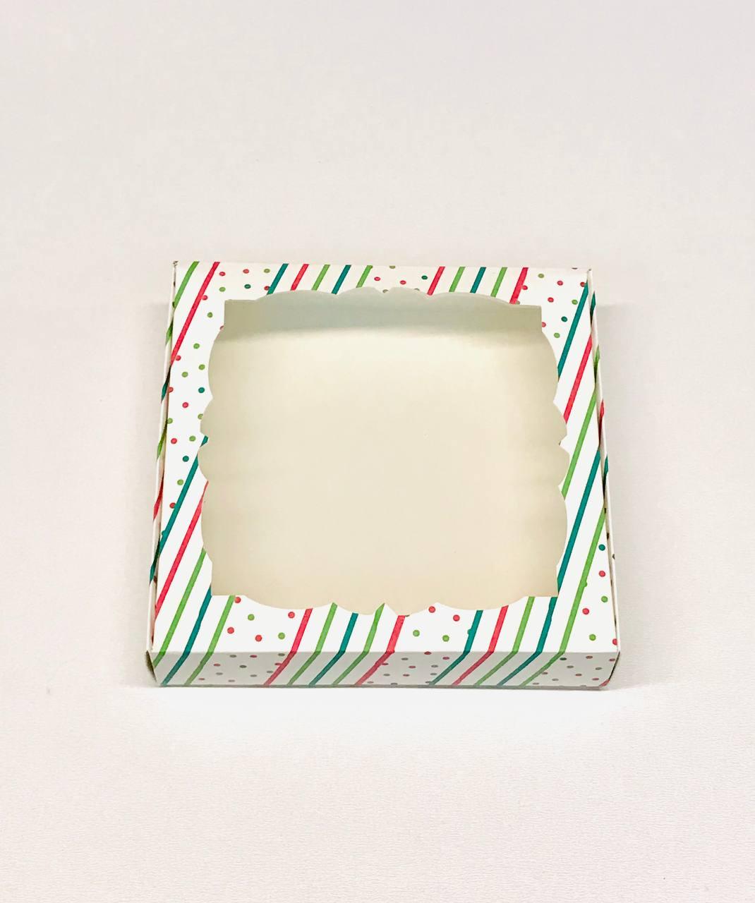 Коробка для пряників 12 х 12 х 32 см, Смужка, фото 1