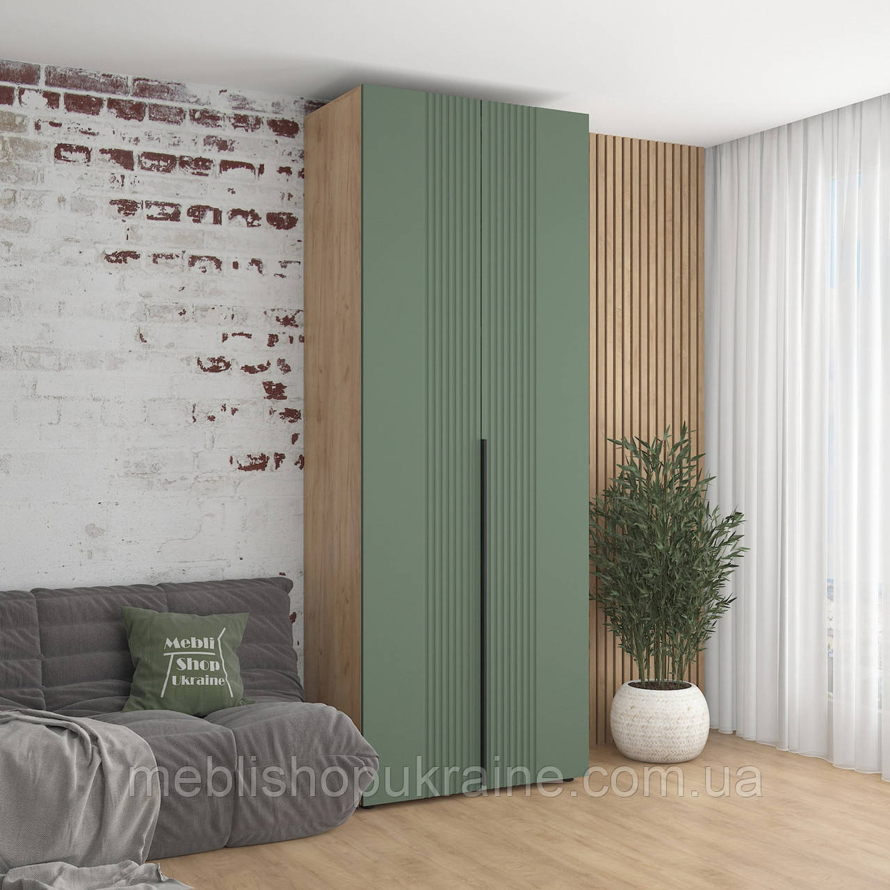 Шафа з полицями. Висотою 243 см., фото 1