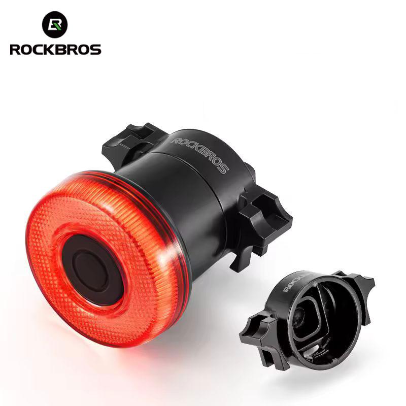 Велосипедний задній ліхтар Rockbros (ОНОВЛЕНА ВЕРСІЯ), автоматичний стоп-сигнал, водонепроникний, фото 1