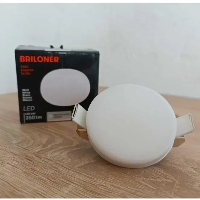 Світлодіодний вбудований світильник Briloner 7061-436 для ванної кімнати LED 3W 230V IP44 білий, нейтральне світло, фото 1