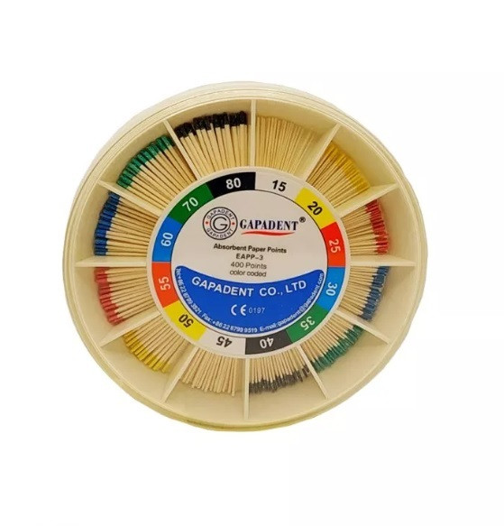 Штифти паперові 015-080 Gapadent 400 шт., фото 1