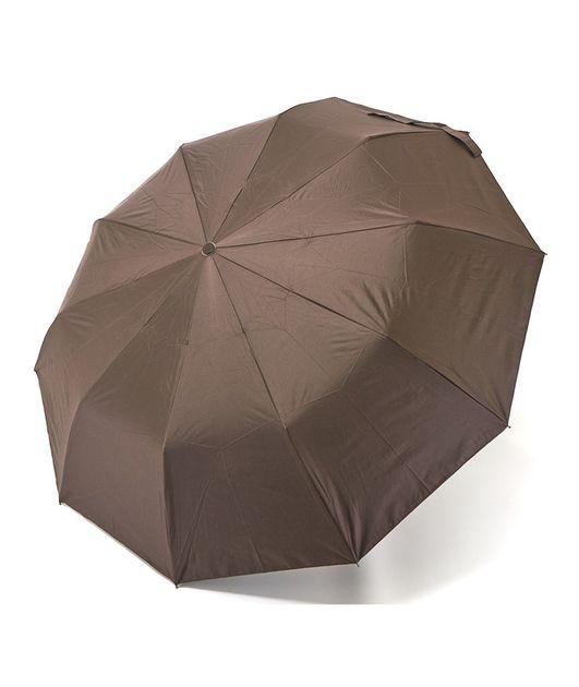 Парасолька Bellissimo NoM639 напівавтомат жіноча на 10 спиць з квітами під куполом Коричнева, фото 1