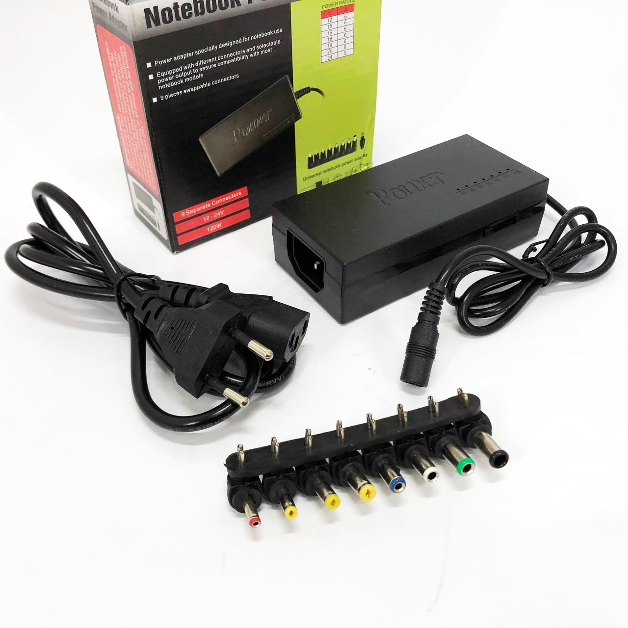 Адаптер для NoteBook Universal MY-120W універсальний зарядний пристрій для ноутбука EC-80, фото 1