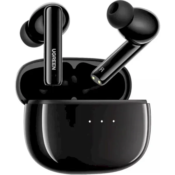 Бездротові навушники UGREEN WS106 HiTune T3 Active Noise-Cancelling Wireless Earbuds, IPX5, Black (UGR-90401), фото 1