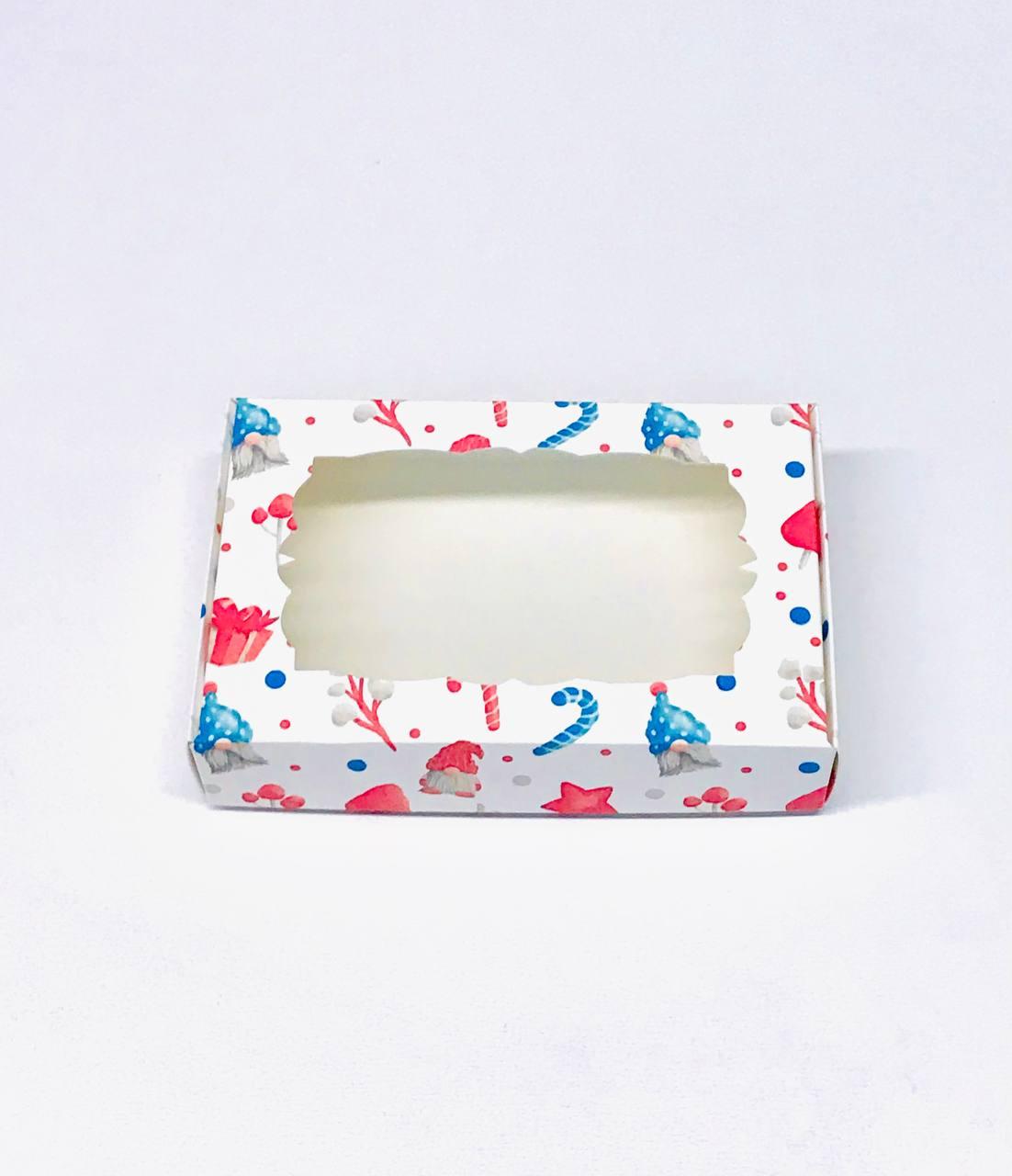 Коробка для пряников с окошком 10*15см Гноми, фото 1