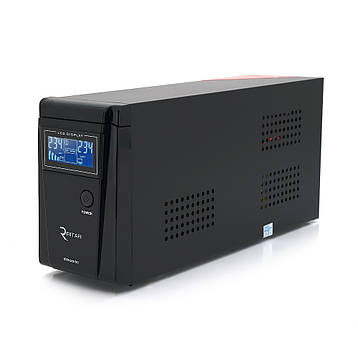 ДБЖ з правильною синусоїдою RITAR RTSW-600ND12 LCD, 12В, під зовнішній АКБ, Q4 (320*132*210) 4,2 кг, фото 1