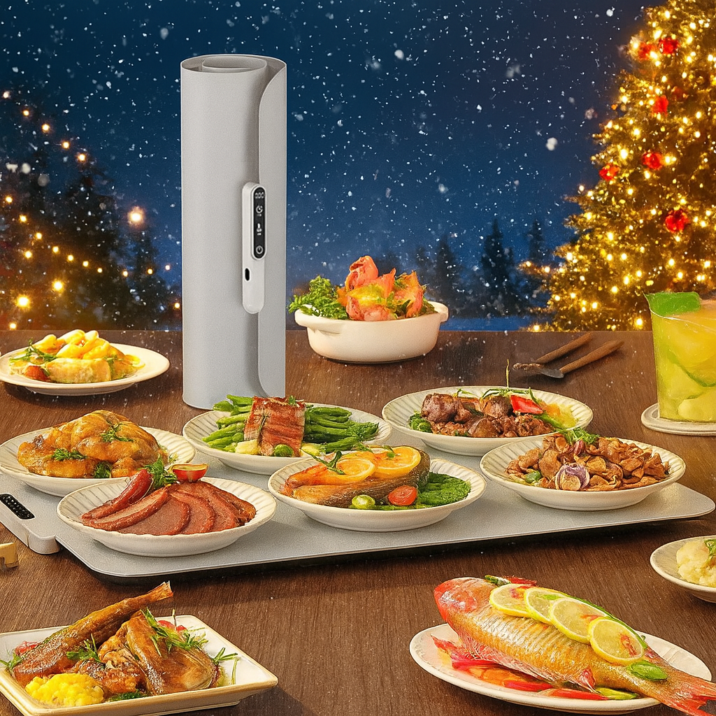 Складний килимок для столу з регульованою температурою Багатофункціональний обігрівальний килимок гаджет з європейською вилкою, фото 1