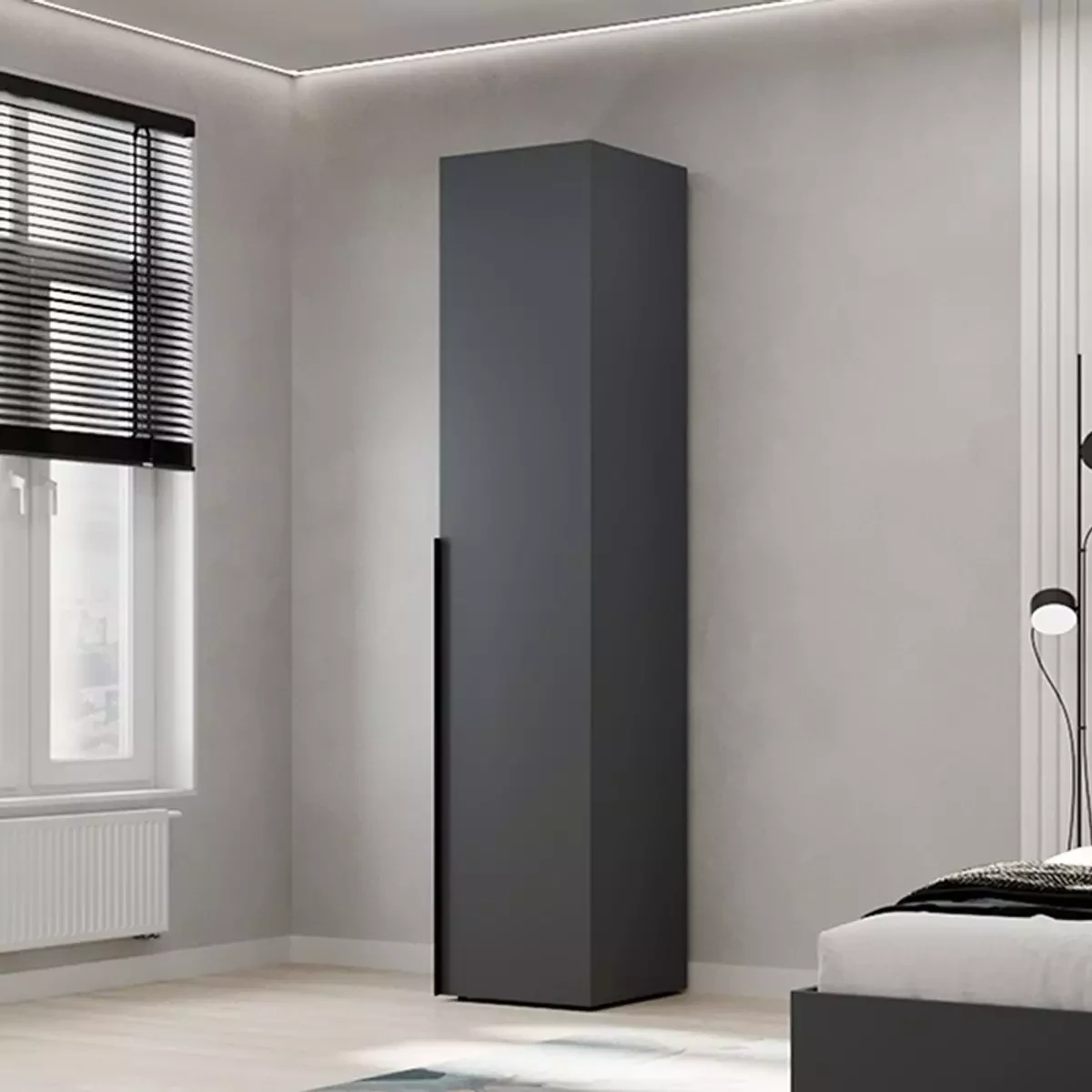 Шафа пенал закритий LIGHT 40×220×50 см, фото 1