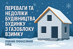 Переваги та недоліки будівництва будинку з газоблоку взимку — повний професійний гайд