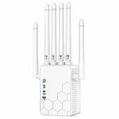 Wi-Fi Ретранслятор AC1200M (2.4G + 5G) — двохдіапазонний підсилювач сигналу з 6 антенами, 1200 Mbps, Repeater/AP/Router режими